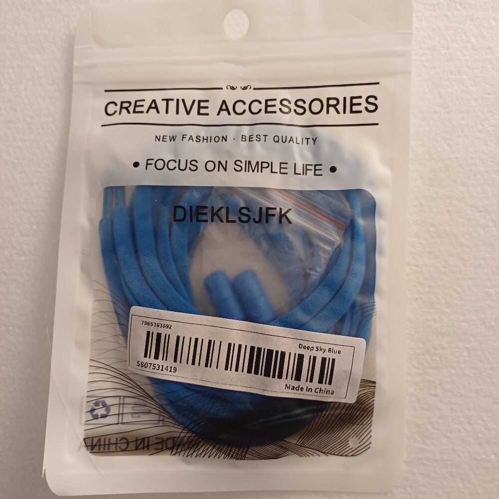 NWT Shoelaces No Tie Tie-less Tieless No Lace Shoe Lace Tennis Shoes Sneakers BU